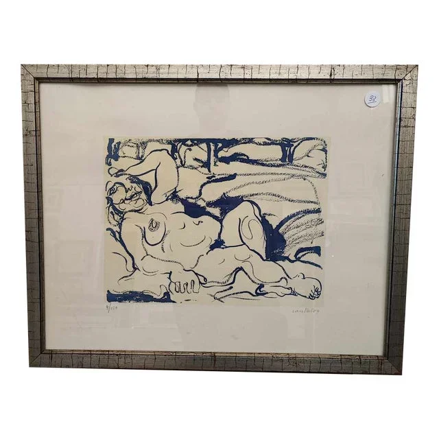 Singer, Lithograph, Framed