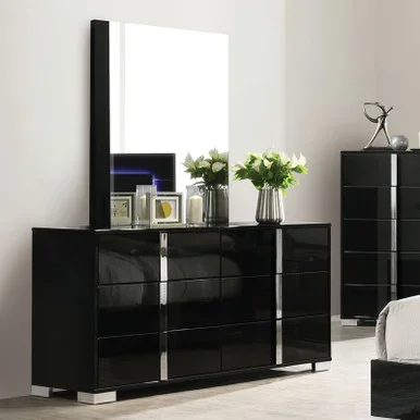 SINISTRA Dresser, Piano Black / FM7211BK-D