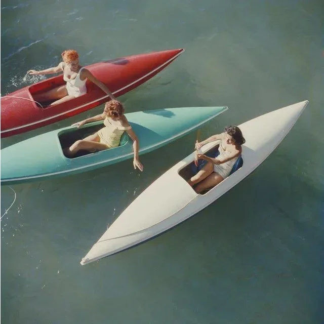 Slim Aarons ‘Lake Tahoe Trip’ Contemporary Archival Color Photograph Print From the Original Negative by Getty – 16×16