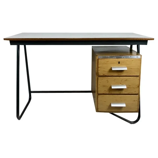 Small Vintage Industrial Desk attributed to Marko, the Netherlands, 1950s