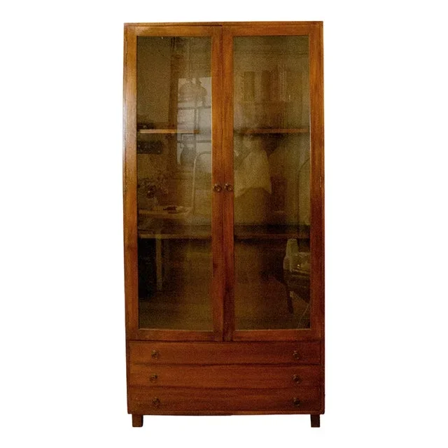 Spanish Teak Display Cabinet, 1990s