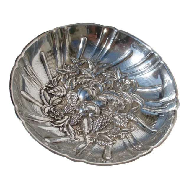 Sterling Silver Cabdy Dish by Kirk & Son Circa 1940s
