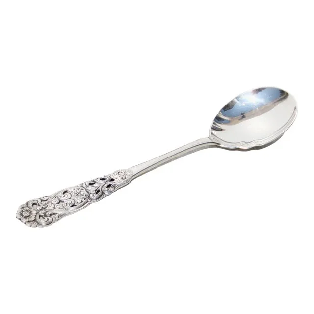 Sterling Silver Serving Spoon Valdres by Martinsen