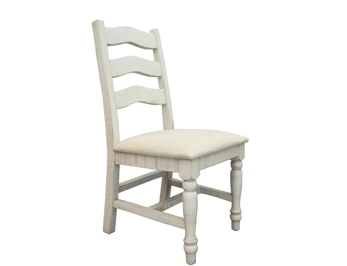 Stone – Chair (Set of 2) With Turned Legs – Antique Ivory