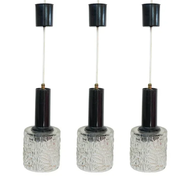 Suspended Crystal Wall Sconces, 1970s, Set of 3