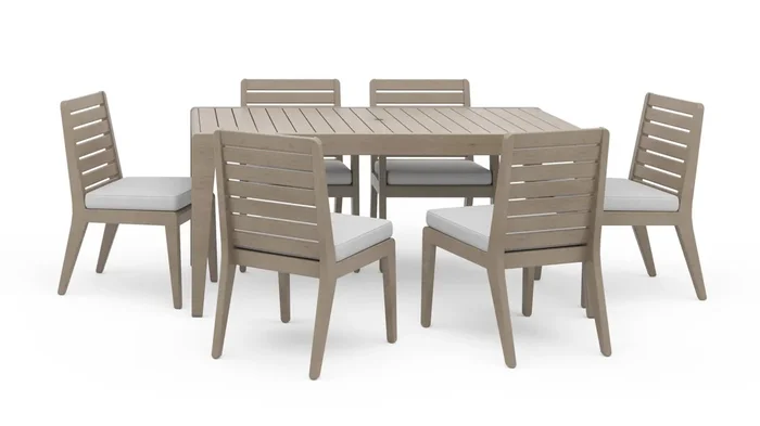 Sustain Outdoor Dining Table and Six Chairs by homestyles