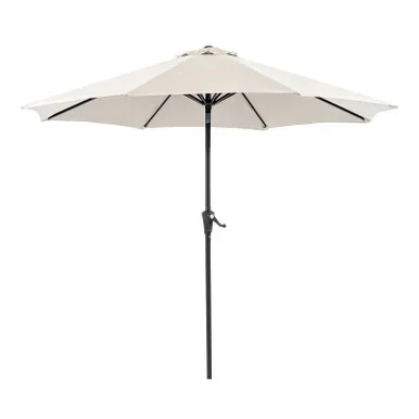 TANO 9′ Outdoor Umbrella, Beige + Base / LA-A010SV+BASE
