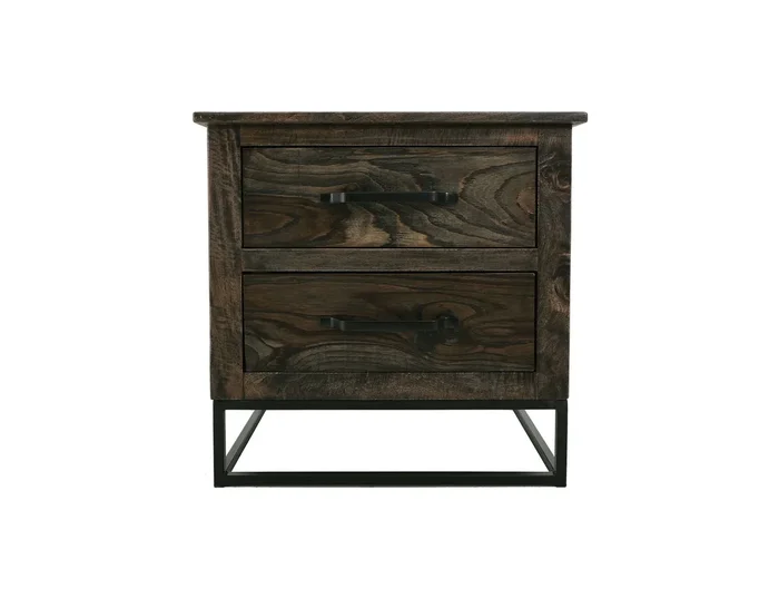 Teak – Nightstand – Oil Black