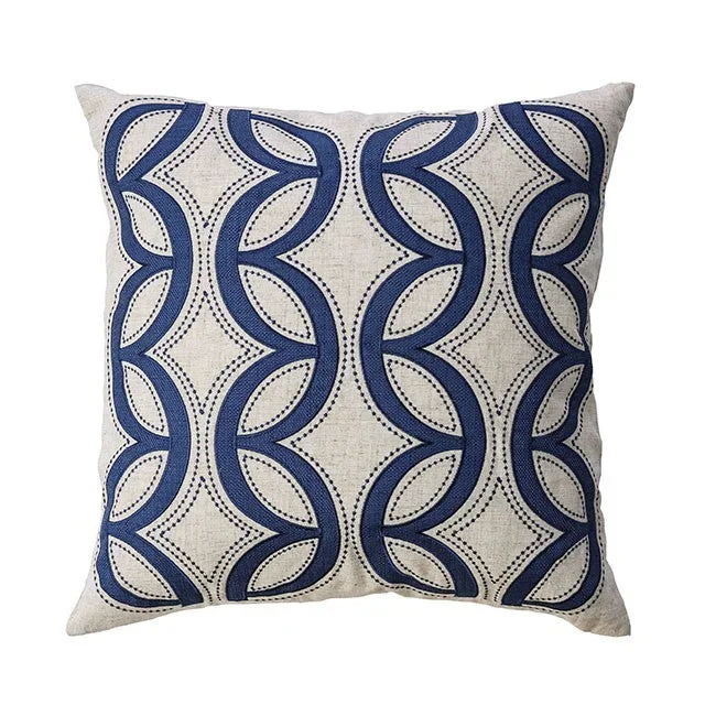 Teri Natural/Indigo 20″ X 20″ Pillow, Natural & Indigo (2/CTN)