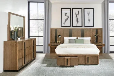 Terrace 5-piece California King Panel Bedroom Set Ash Brown / CS-224900KW-S5P
