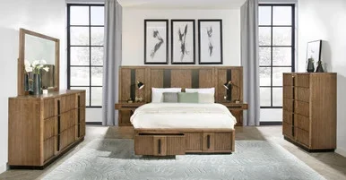 Terrace 6-piece California King Panel Bedroom Set Ash Brown / CS-224900KW-S6P
