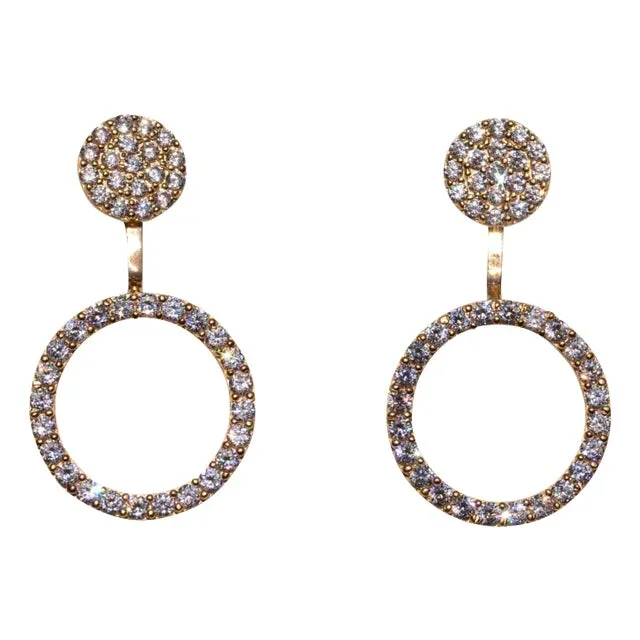 The 200th Street: Convertible Earrings in Yellow Gold, 2 Pieces