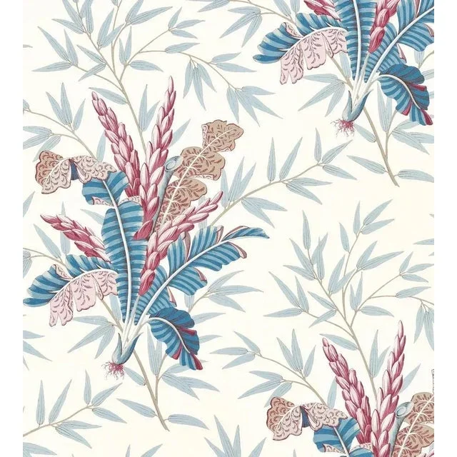 The House of Scalamandré Bahar Fabric, Peacock Rose