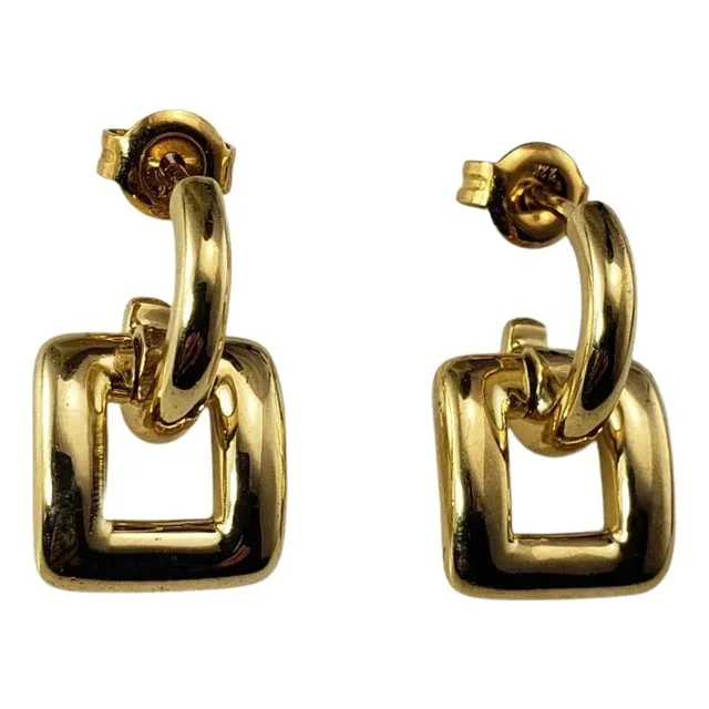 Tiffany & Co. 18 Karat Yellow Gold Biscayne Square Drop Earrings, Set of 2