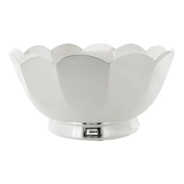 Tiffany & Co. Sterling Silver Mid-Century Paneled or Fluted Bowl