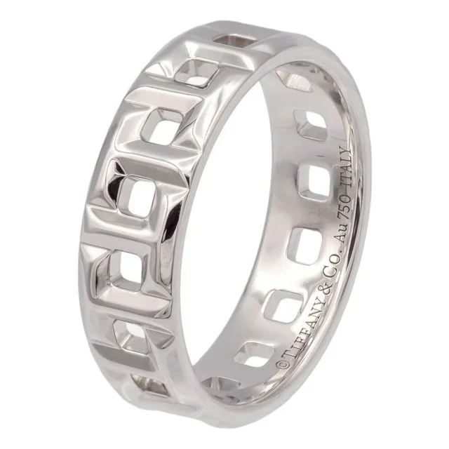 Tiffany & Co. True Wide Band Ring in 18k White Gold – 5.5mm, Size 6