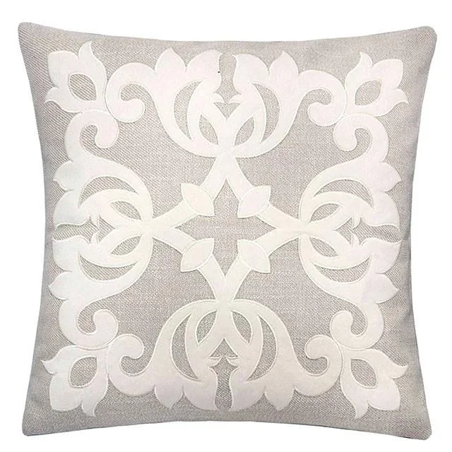Trudy Light Beige 20″ X 20″ Pillow, Ecru