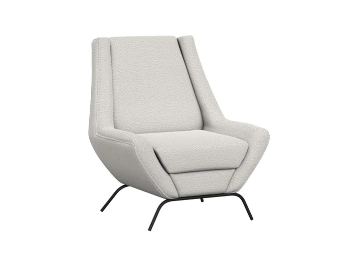 Tyne – Fabric Arm Chair – Light Cream
