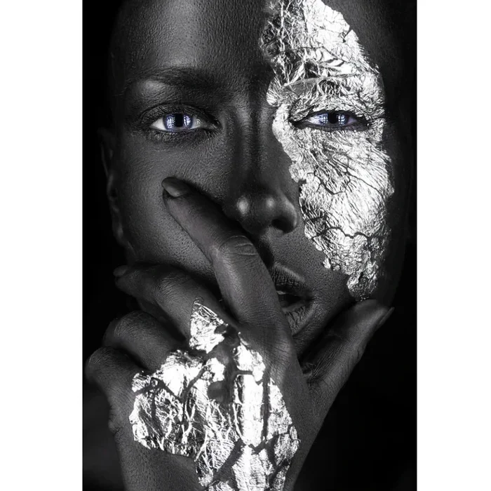 ULMA Modern Women Right Hand Pose Glass Wall Art