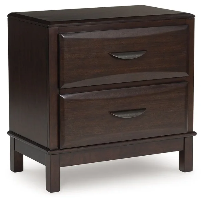 Vanmore – Two Drawer Night Stand – Dark Brown