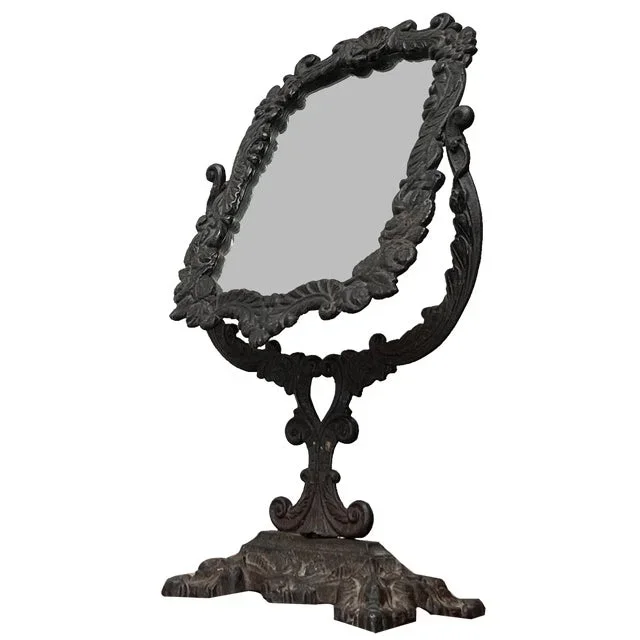 Victorian Cast Iron Table Mirror, 1900s