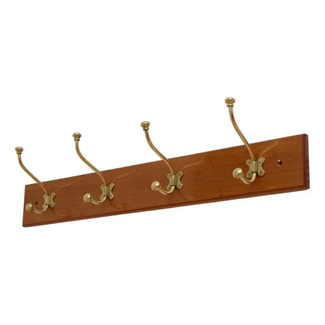 Victorian Coat Rack with Hooks in Walnut, 1880s