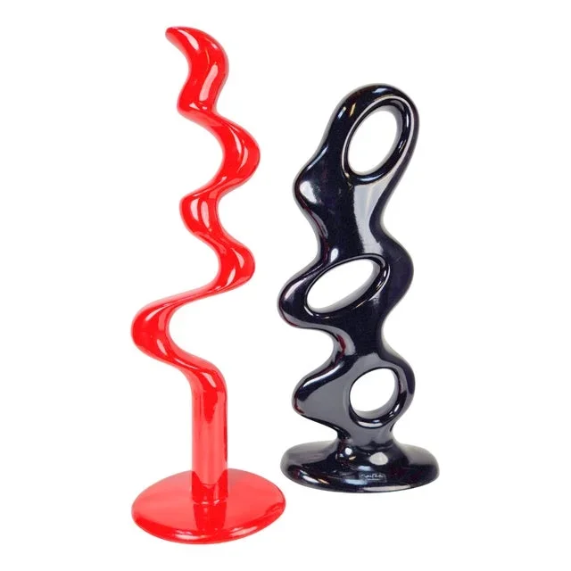 Vintage Abstract Döman Sculptures by Tony Almén & Peter Gest for Ikea, 1990s, Set of 2