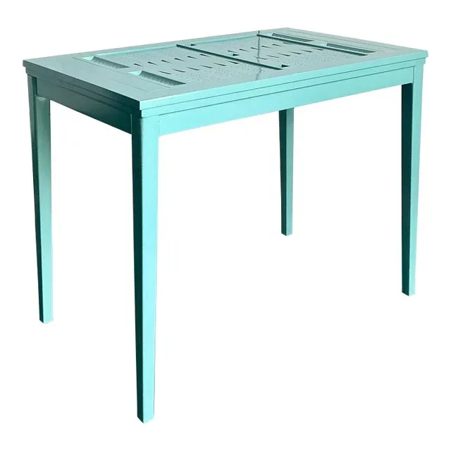 Vintage Boho Outdoor Backgammon Table
