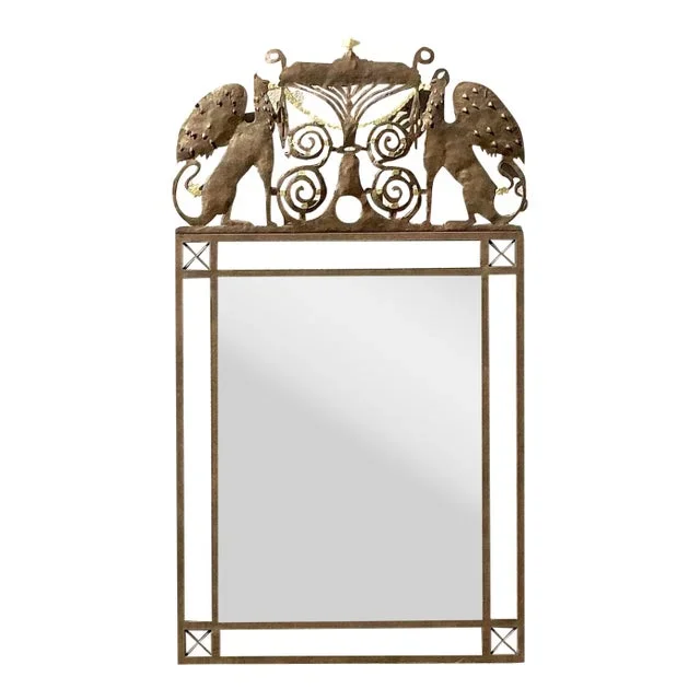 Vintage Boho Punch Cut Phoenix Mirror