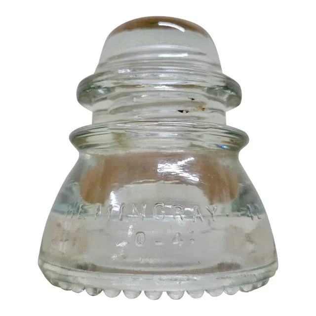 Vintage Hemingray 42 Clear Glass Insulator