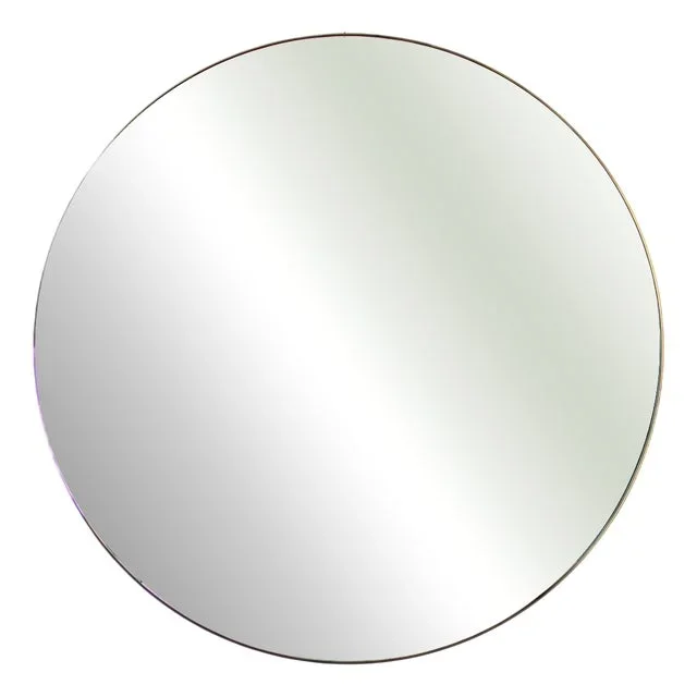 Vintage Round Mirror, 1970s