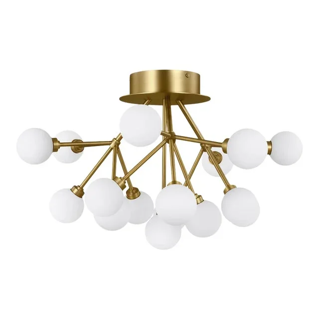 Visual Comfort Modern Mara Ceiling LED Aged Brass