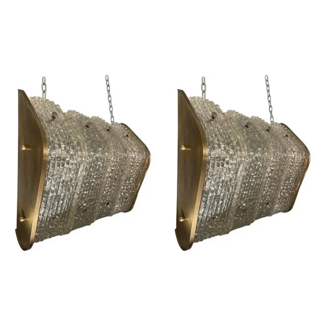 Wall Lights by Barovier & Toso, 1940s, Set of 2