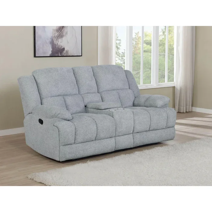 Waterbury Collection – Motion Loveseat – Grey