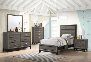 Watson 5-piece Twin Bedroom Set Grey Oak / CS-212421T-S5