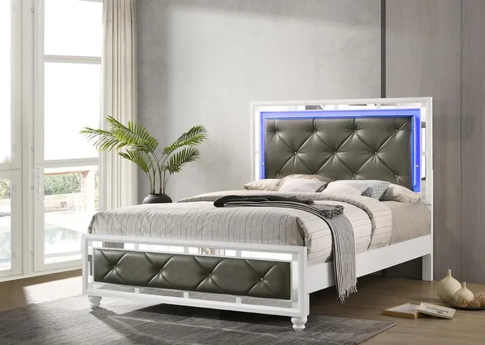 Whitaker – Queen Bed – Gray And – White
