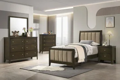 Wilkes 5-piece Twin Bedroom Set Dark Cocoa / CS-224421T-S5