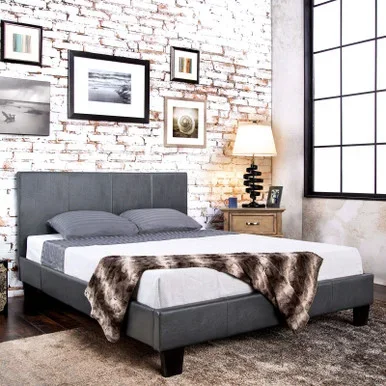 WINN PARK Queen Bed, Gray / CM7008GY-Q-BED