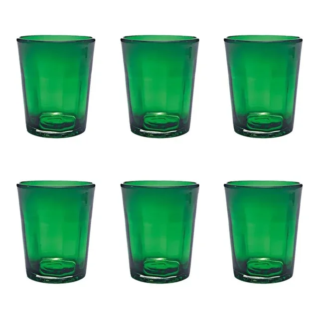 Zafferano Bei Tumbler Green – Set of 6