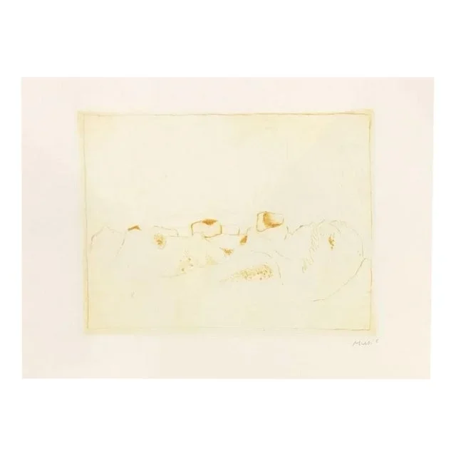 Zoran Antonio Music, Jardins déserts peut-être, 1976, Engraving